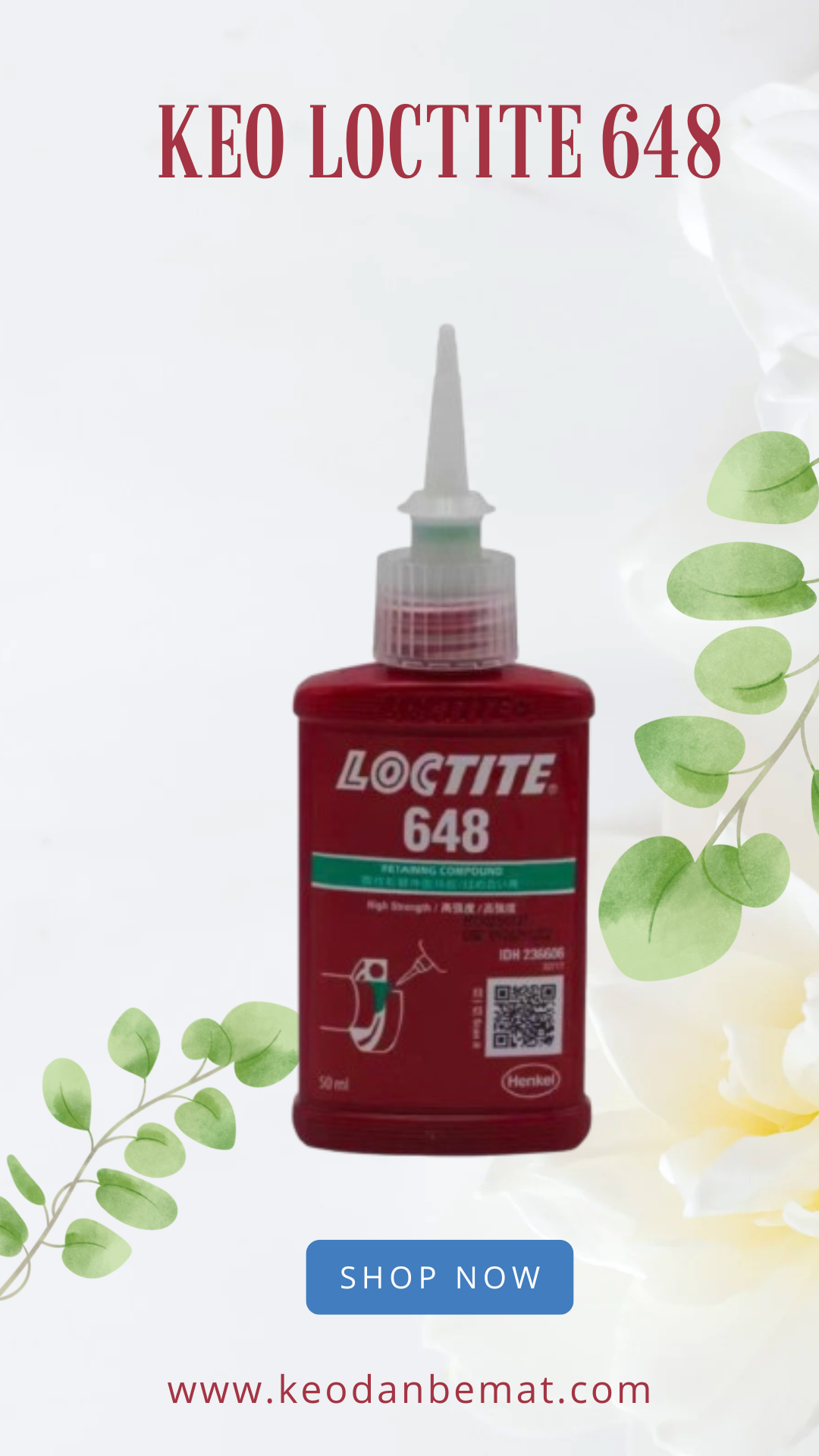 [Chính hãng] Keo dán khóa ren Loctite 648